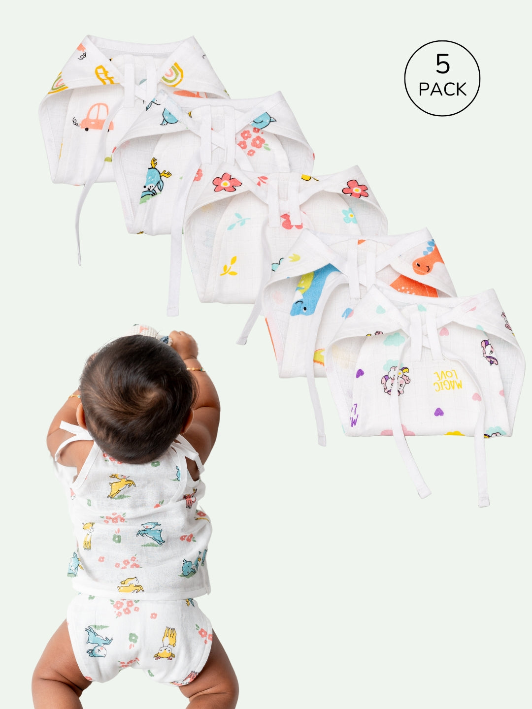 Babyclan Muslin Bath Towel | Soft, Lightweight & Gentle on Skin