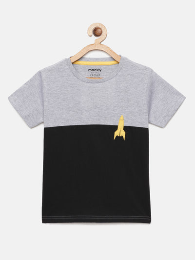 Boys Cut & Sew Embroidered T-Shirt