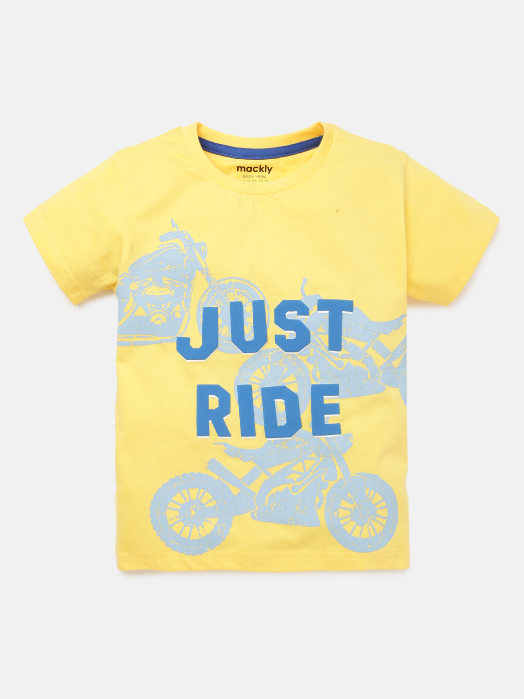 Just Ride Boys Printed Cotton T-Shirt