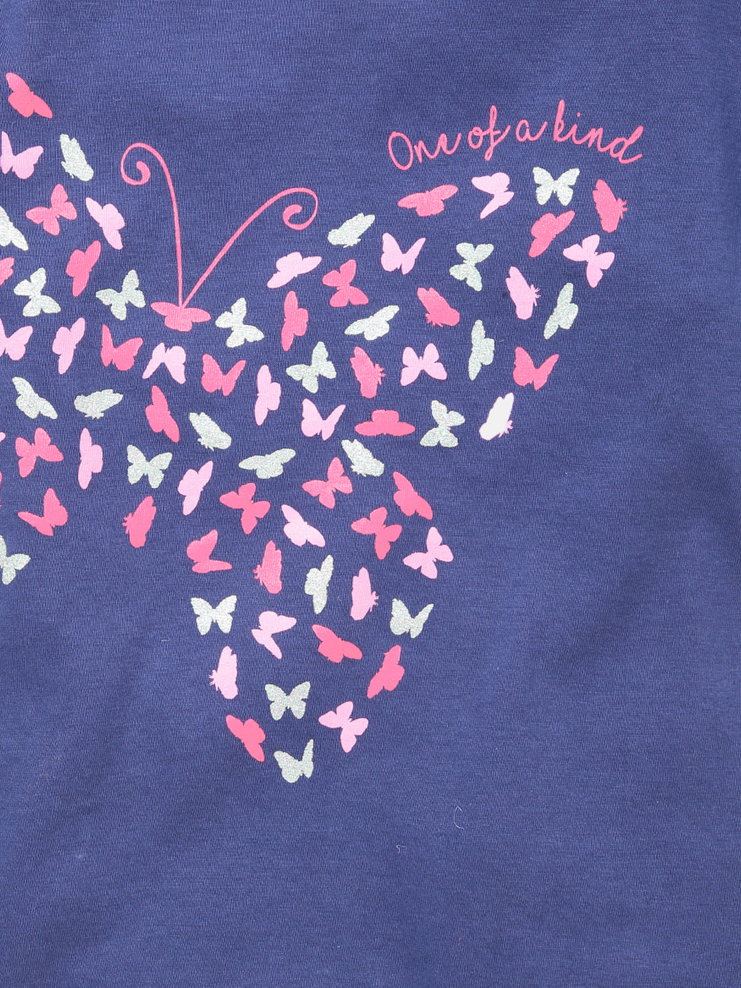Butterfly Girls Printed Cotton T-Shirt