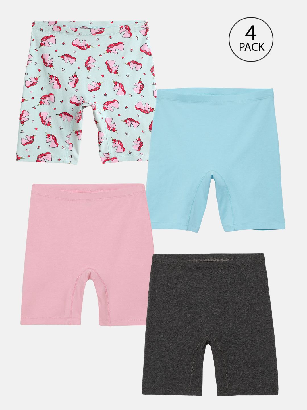 Girls Innershorts, Pack of 4
