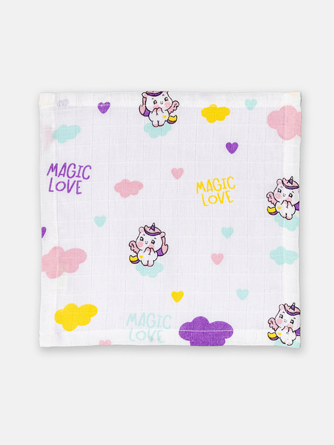 Babyclan Muslin Cloth Wipes – Pack of 4 | Soft, Reusable & Gentle on Baby’s Skin