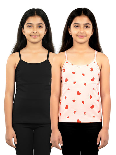 Girls Padded Camisole - Pack of 2