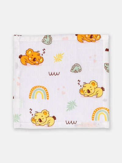 Babyclan Muslin Cloth Wipes – Pack of 4 | Soft, Reusable & Gentle on Baby’s Skin