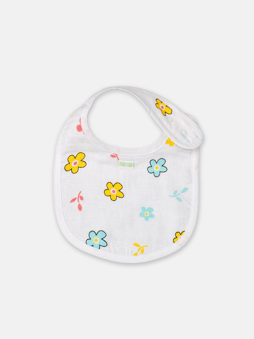 Babyclan Muslin Bibs – Pack of 2 | Soft, Absorbent & Gentle for Feeding Time