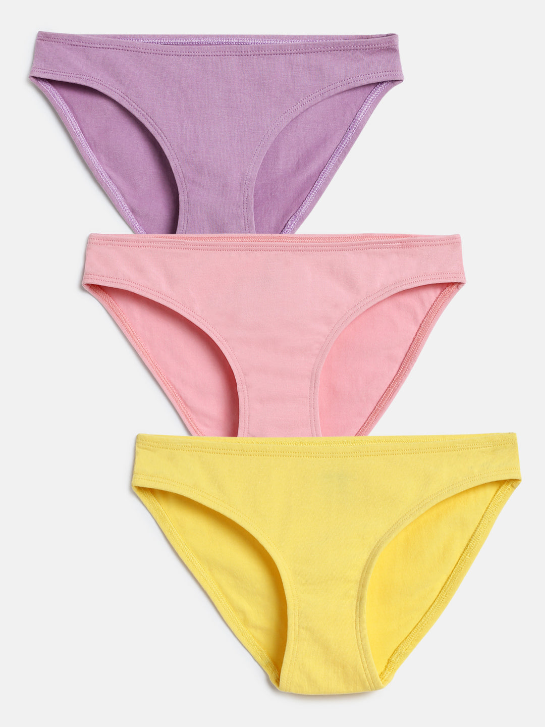 Mackly Girls Cotton Brief - Pack of 3