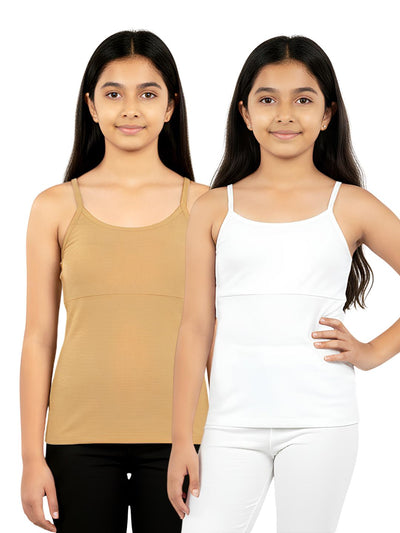 Girls Padded Camisole - Pack of 2