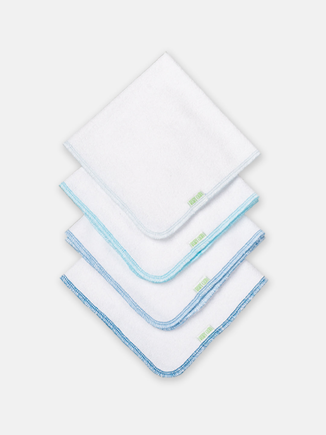 Babyclan Muslin Terry Towel – Pack of 4 | Soft Muslin & Absorbent Terry for Newborns