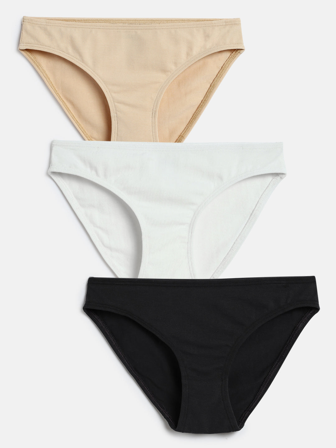 Mackly Girls Cotton Brief - Pack of 3