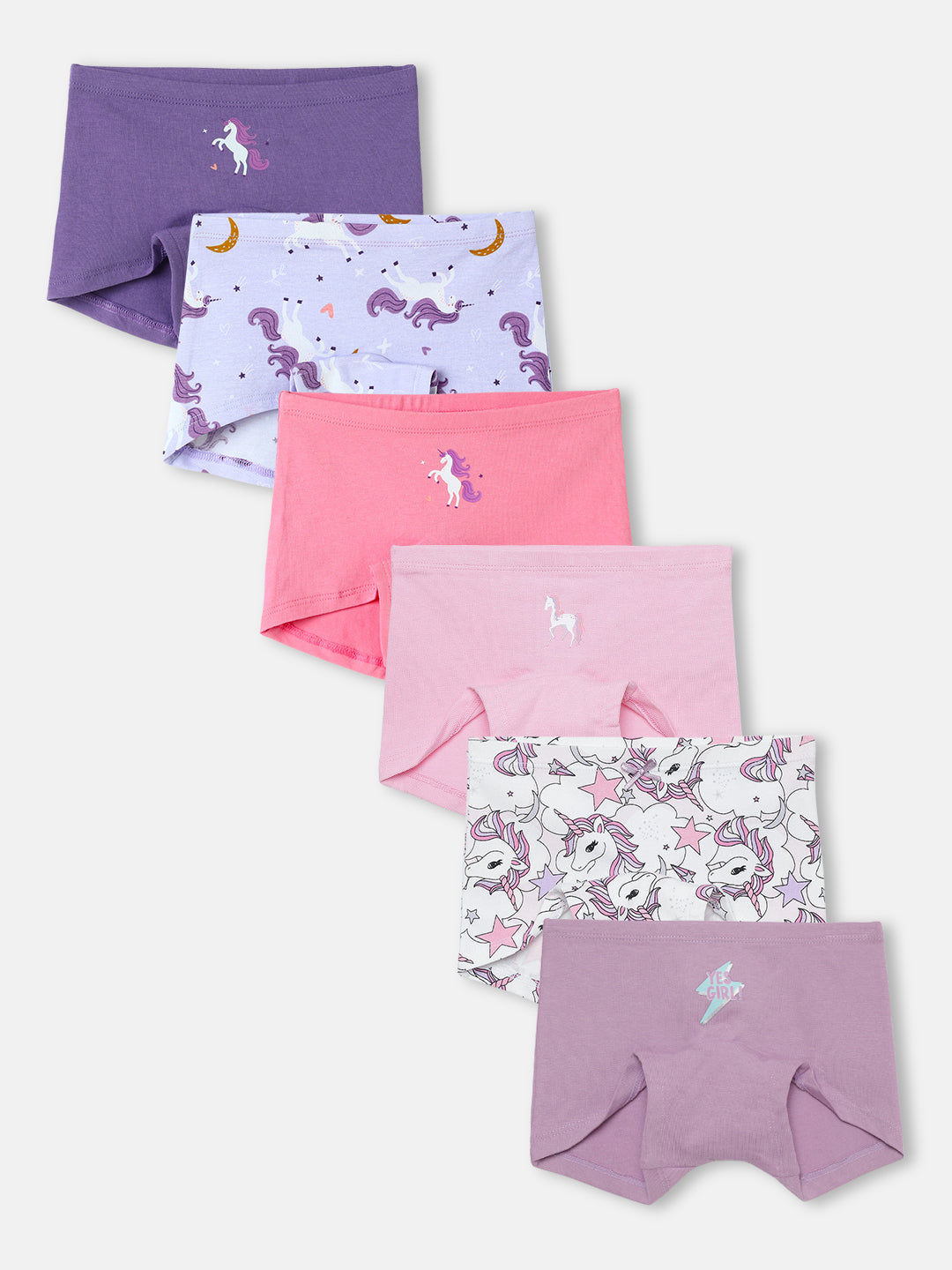 Girls Boxers - Pack of 6