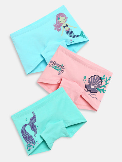 Girls Boxers - Pack of 3 | Mermaid