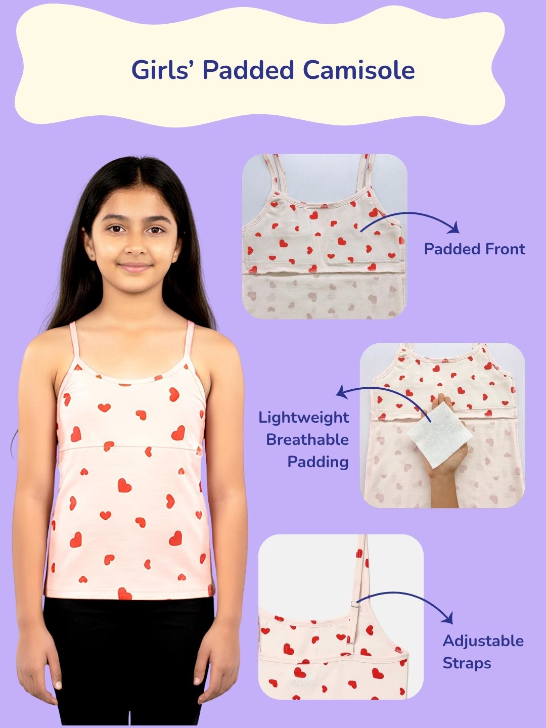 Girls Padded Camisole