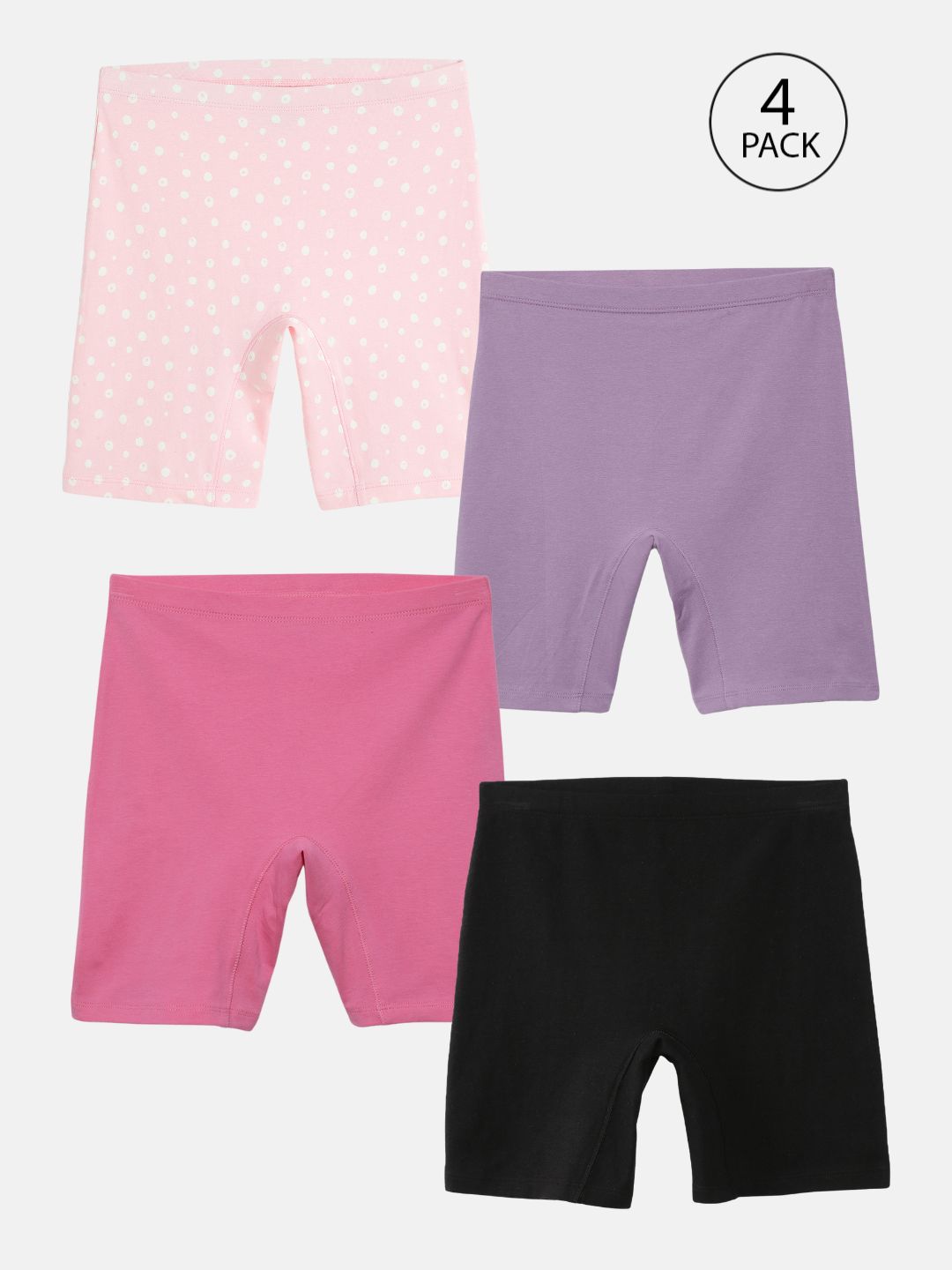Girls Innershorts, Pack of 4