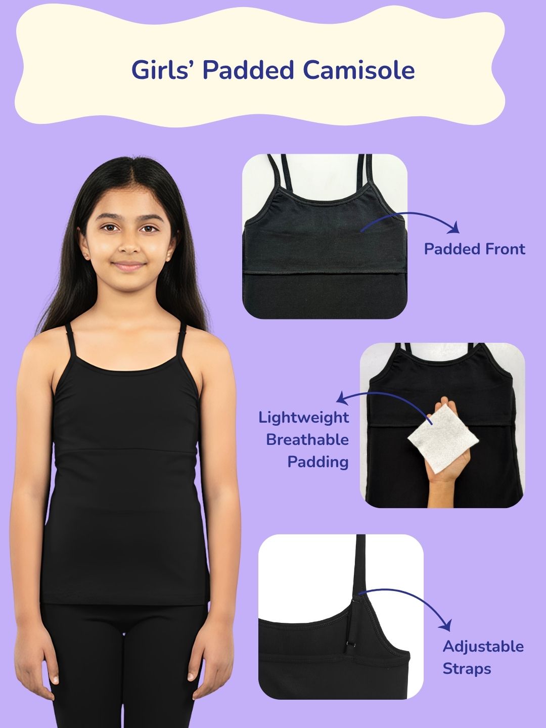 Girls Padded Camisole