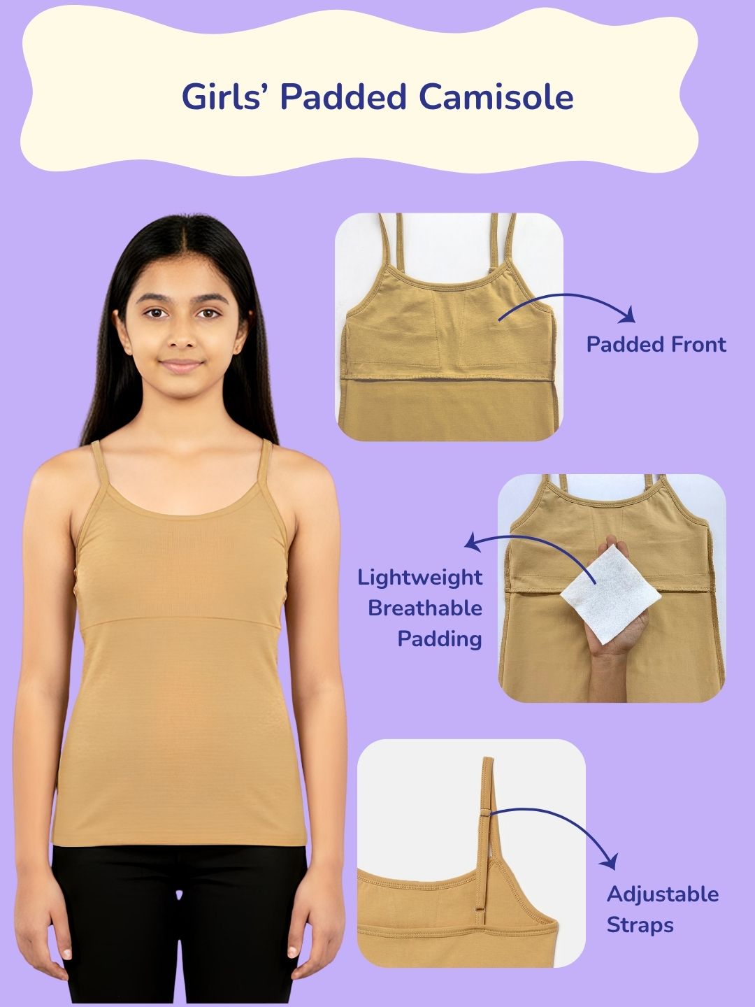 Girls Padded Camisole
