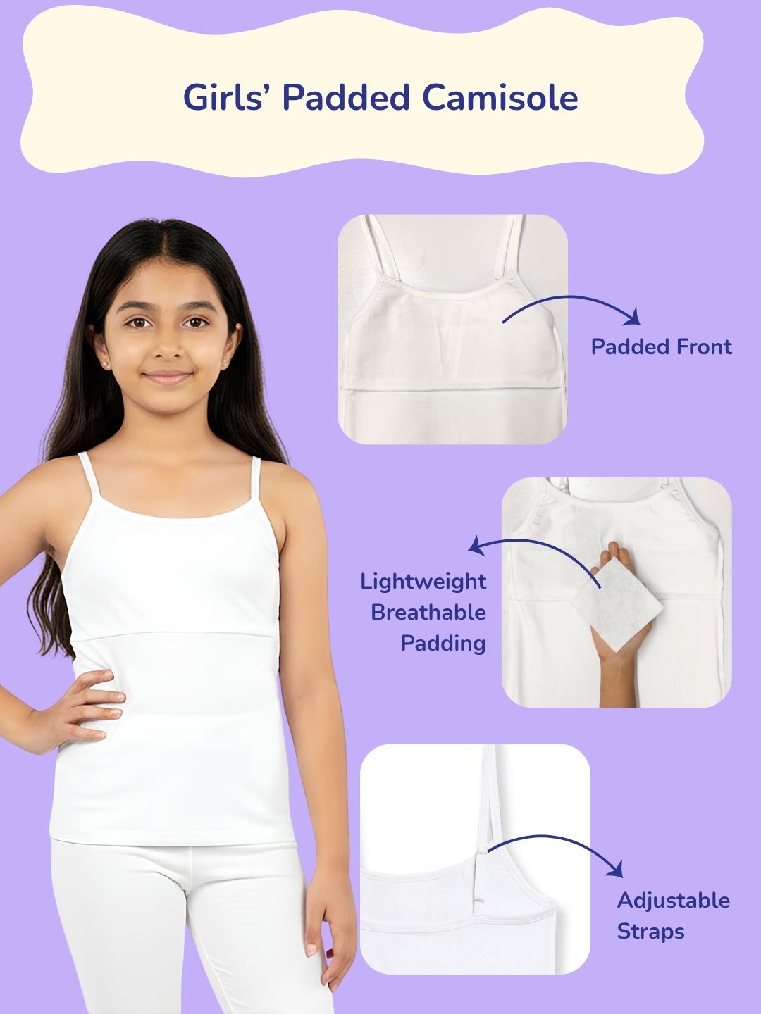 Girls Padded Camisole