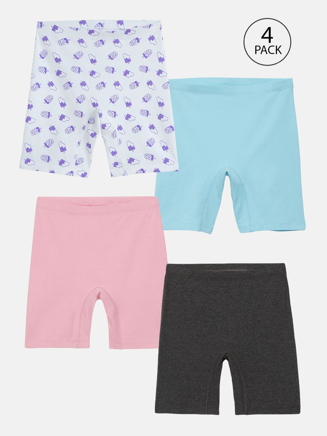 Girls Innershorts, Pack of 4