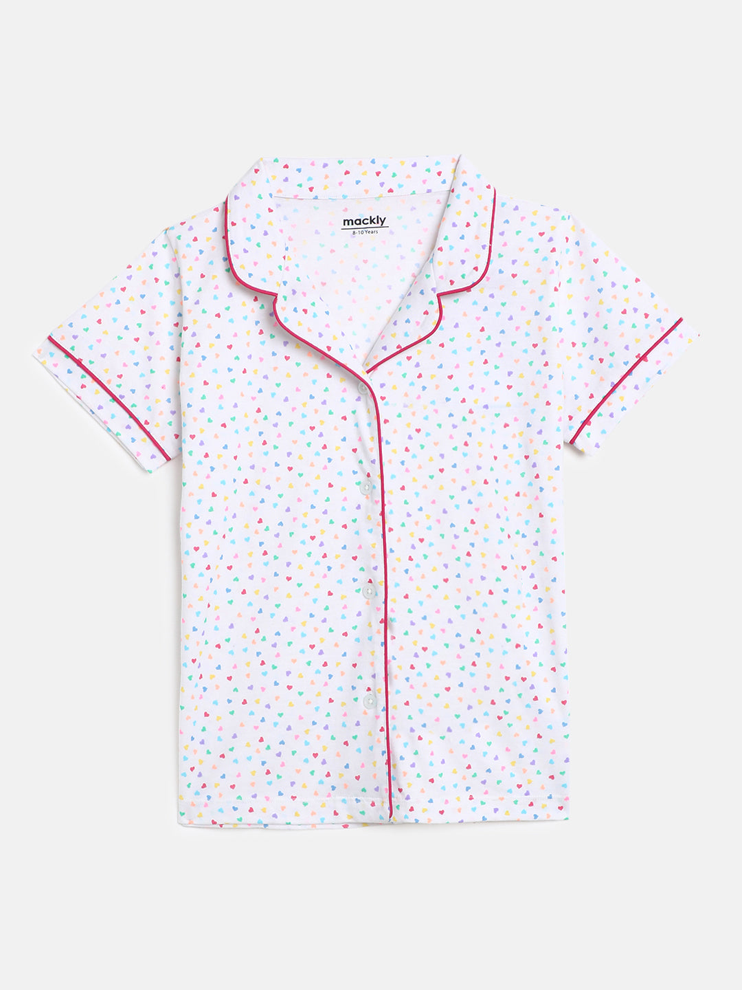 Girls Top & Pyjama Set - Tiny Hearts