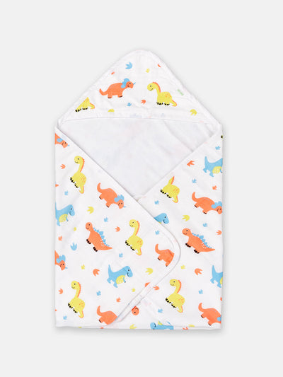Babyclan Muslin Hooded Terry Towel | Soft Muslin & Absorbent Terry