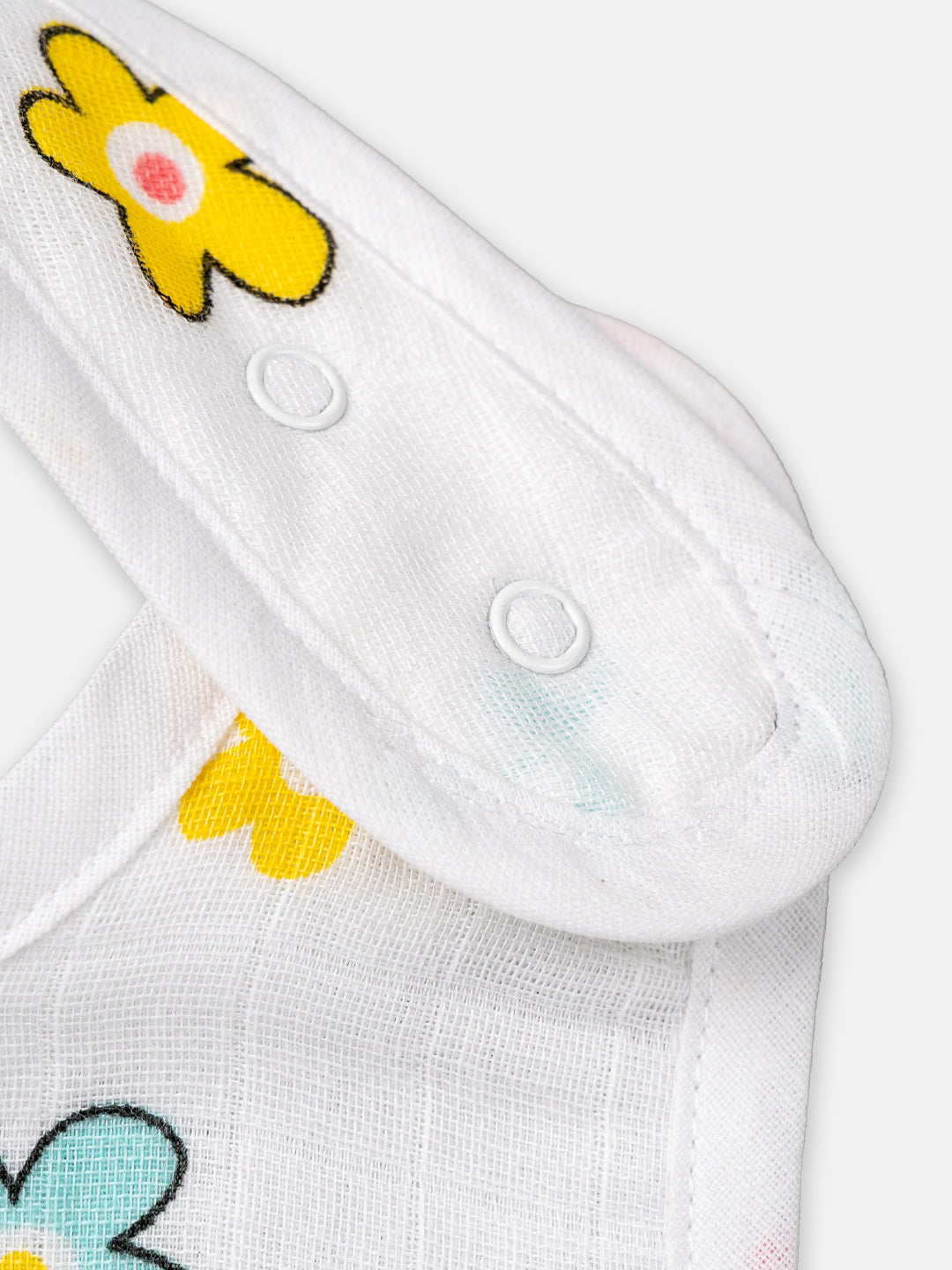 Babyclan Muslin Bibs – Pack of 2 | Soft, Absorbent & Gentle for Feeding Time