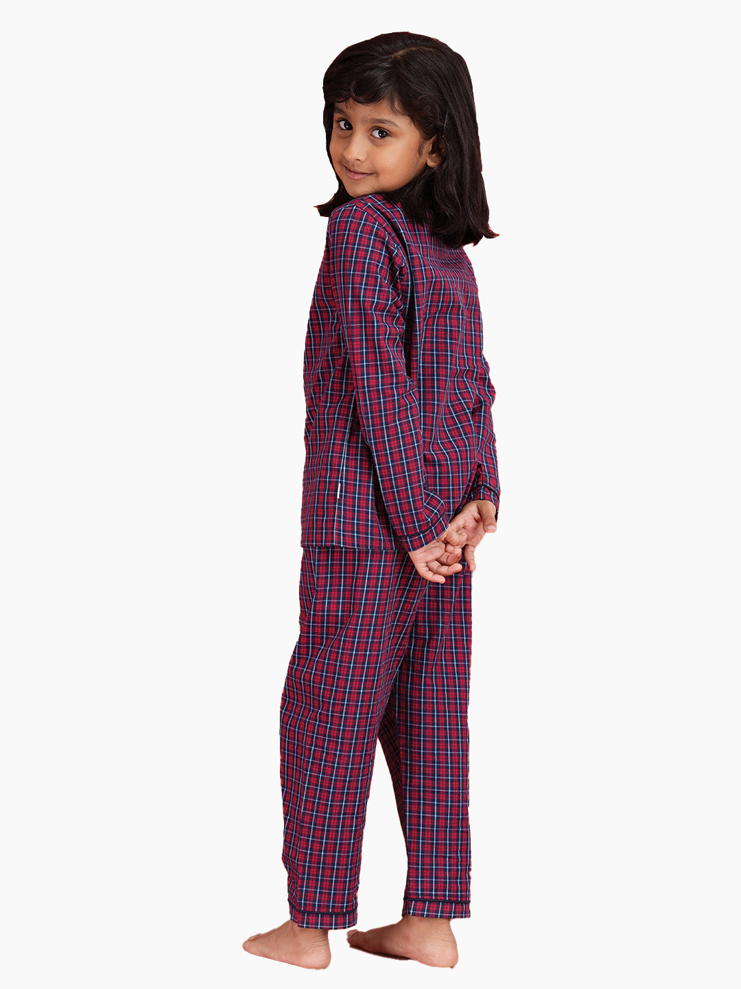 CLASSIC RED CHECKED - KIDS PJ SET