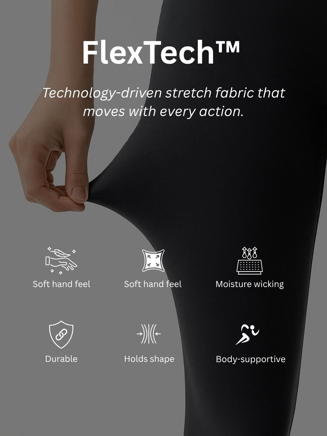 GIRLS FLEXTECH BIKER SHORTS - BLUE