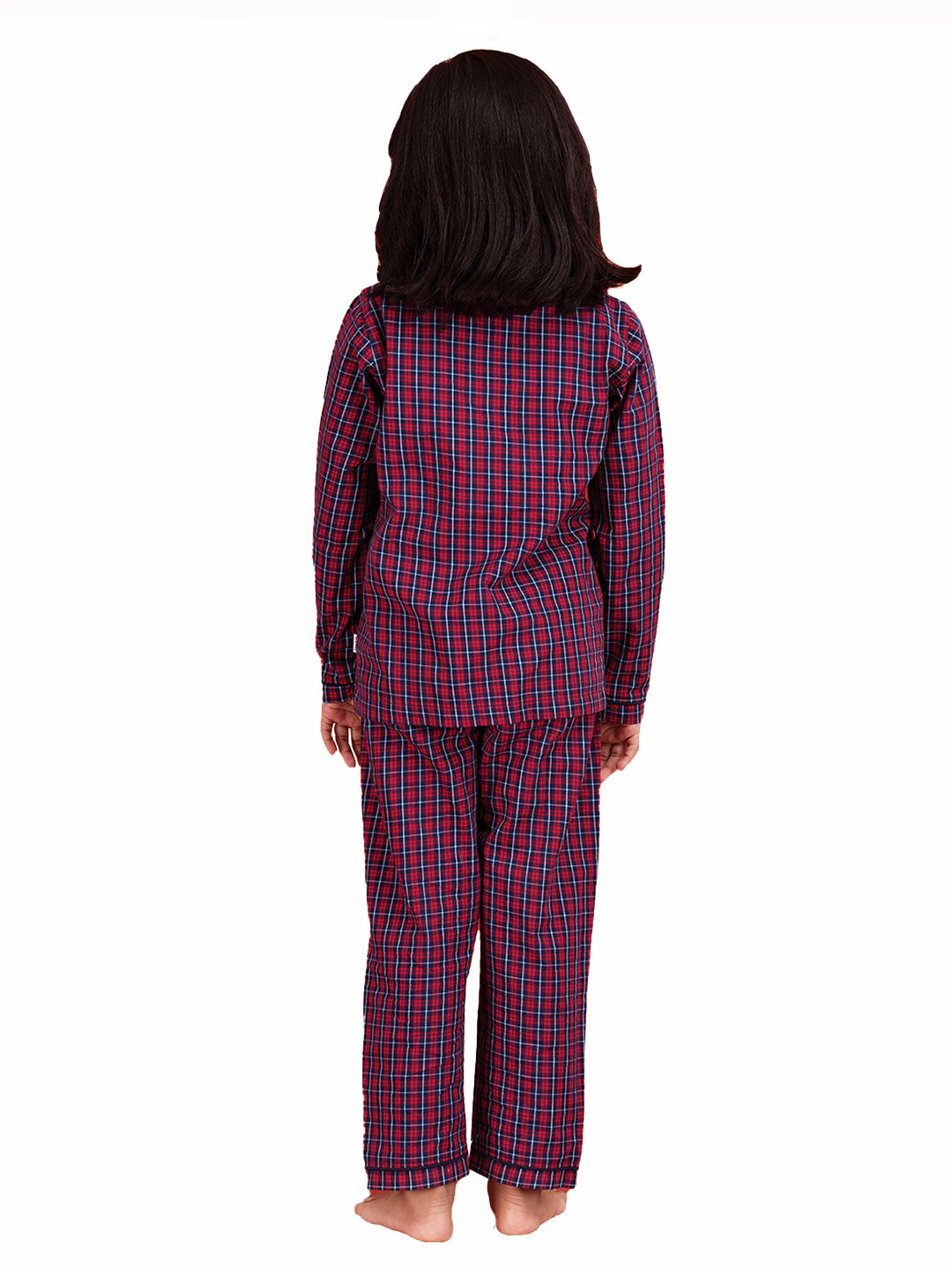 CLASSIC RED CHECKED - KIDS PJ SET