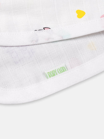 Babyclan Muslin Burp Cloth – Pack of 2 | Soft, Absorbent & Gentle for Newborns