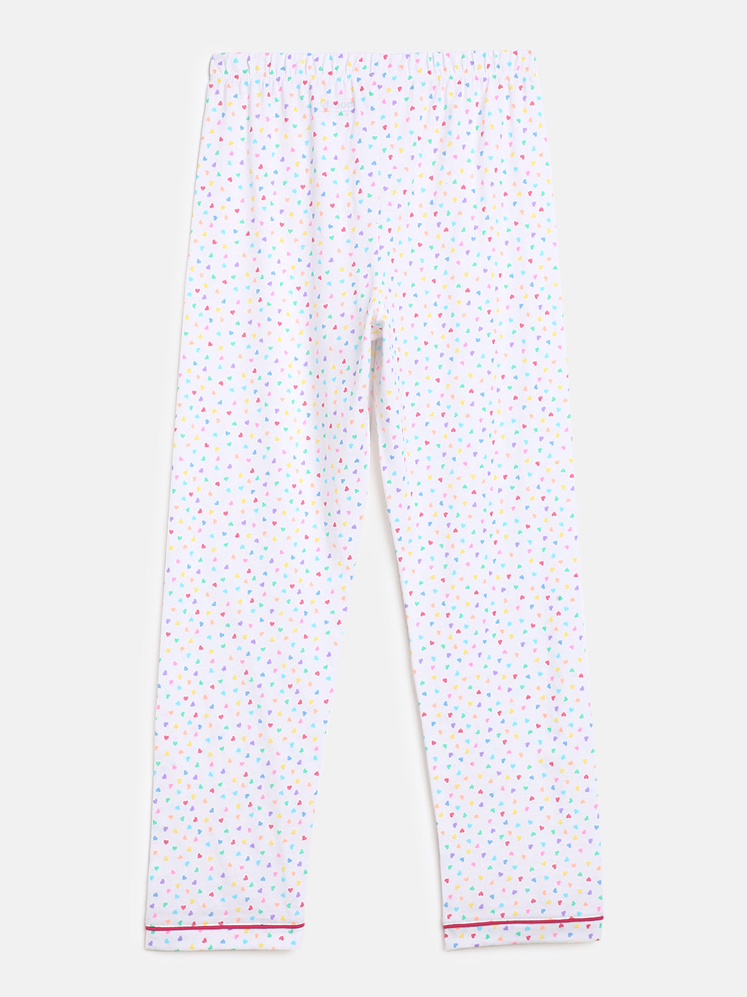 Girls Top & Pyjama Set - Tiny Hearts