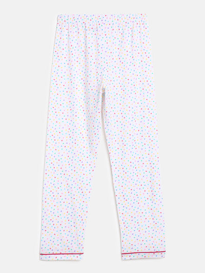 Girls Top & Pyjama Set - Tiny Hearts