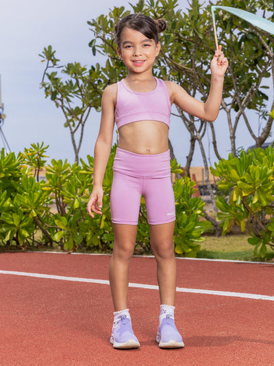 GIRLS BIKER SHORTS - PINK