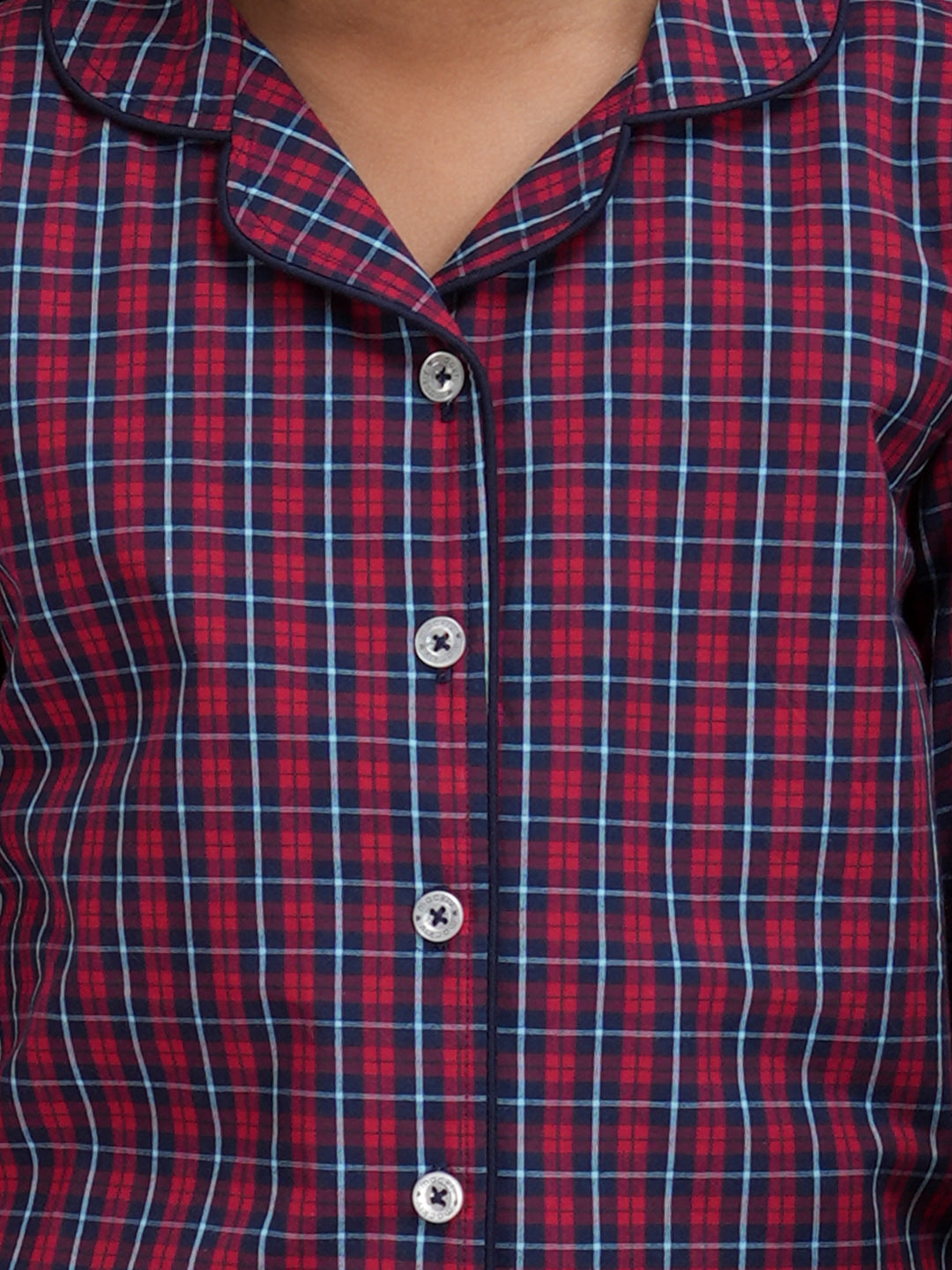 CLASSIC RED CHECKED - KIDS PJ SET