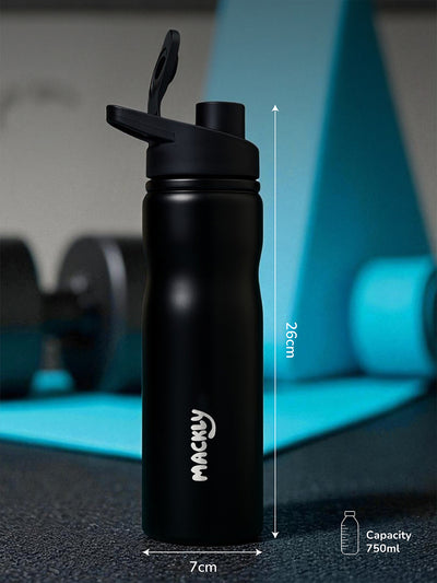 Kids Sports Water Bottle – Black | 750 ML