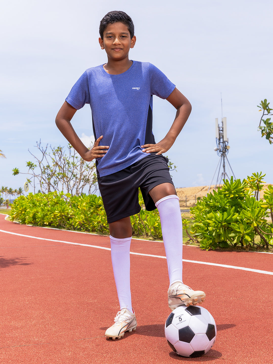 KIDS UNISEX SPORTS T-SHIRT – NAVY BLUE