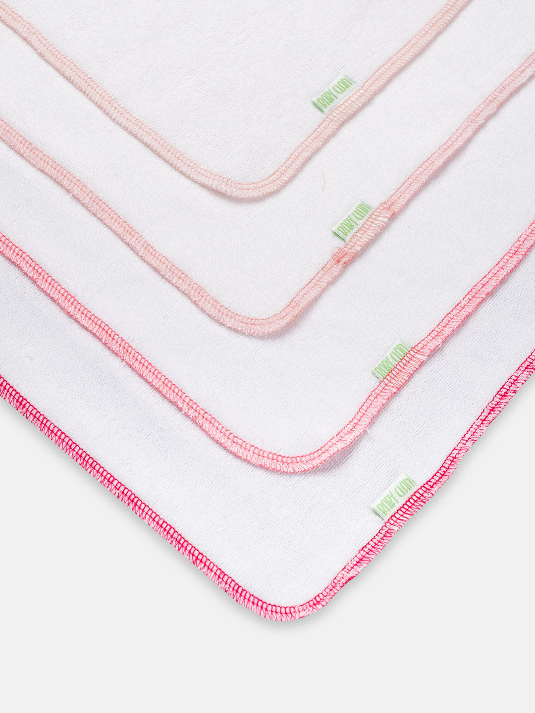 Babyclan Muslin Terry Towel – Pack of 4 | Soft Muslin & Absorbent Terry for Newborns
