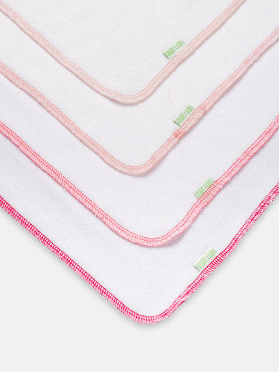 Babyclan Muslin Terry Towel – Pack of 4 | Soft Muslin & Absorbent Terry for Newborns