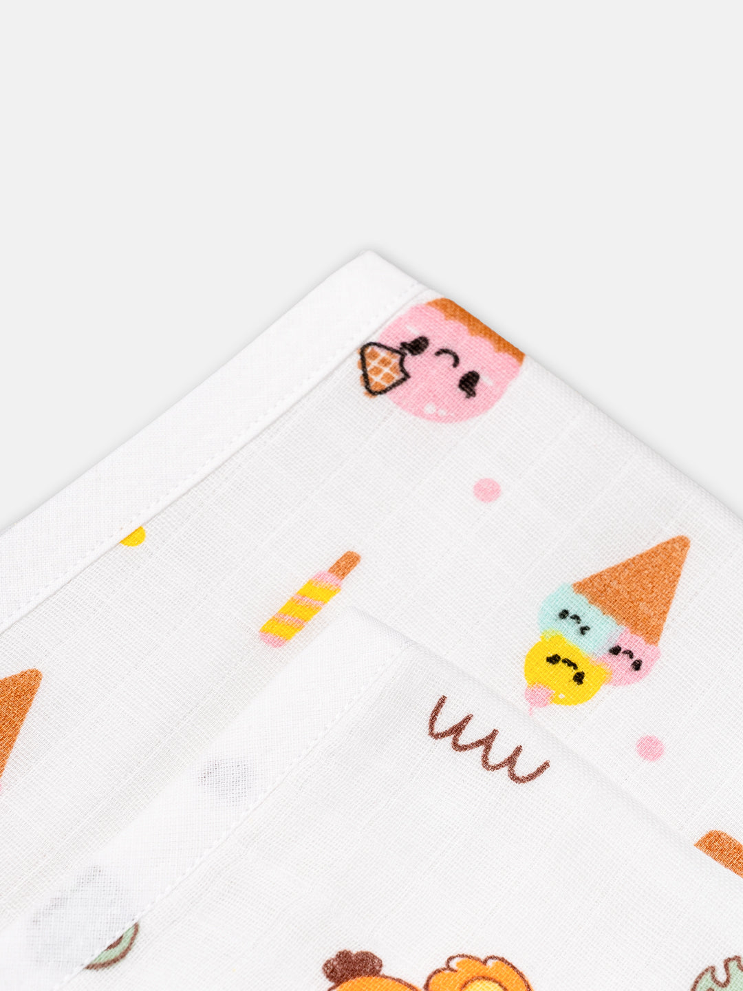 Babyclan Muslin Burp Cloth – Pack of 2 | Soft, Absorbent & Gentle for Newborns
