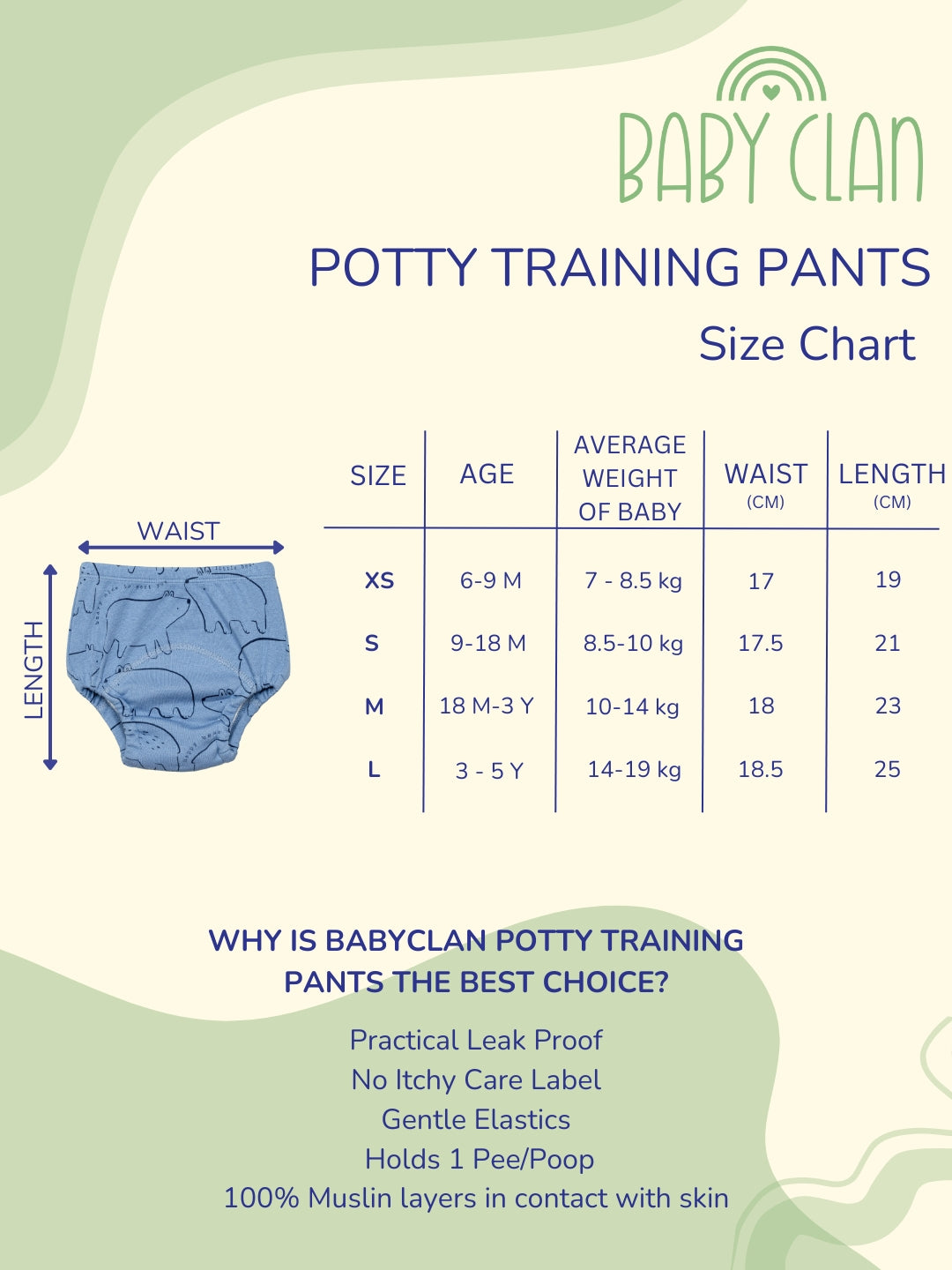 Babyclan Potty Training Pants - Girafee