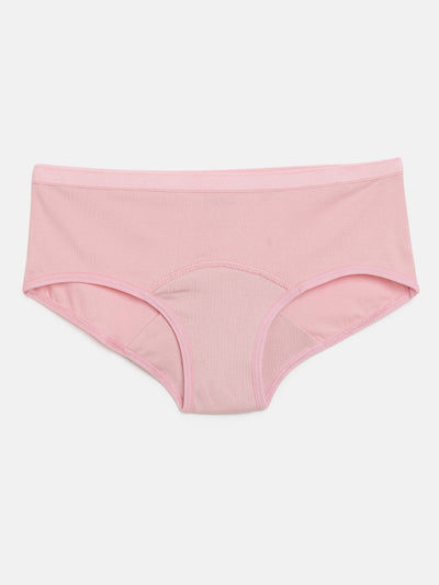 Stay Worry-Free: Mackly Solid Pink Leak Proof Panty