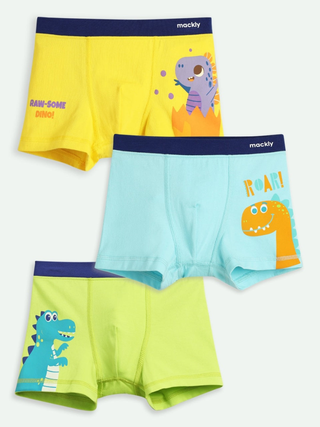 BOYS BOXER, YELLOW/BLUE/GREEN