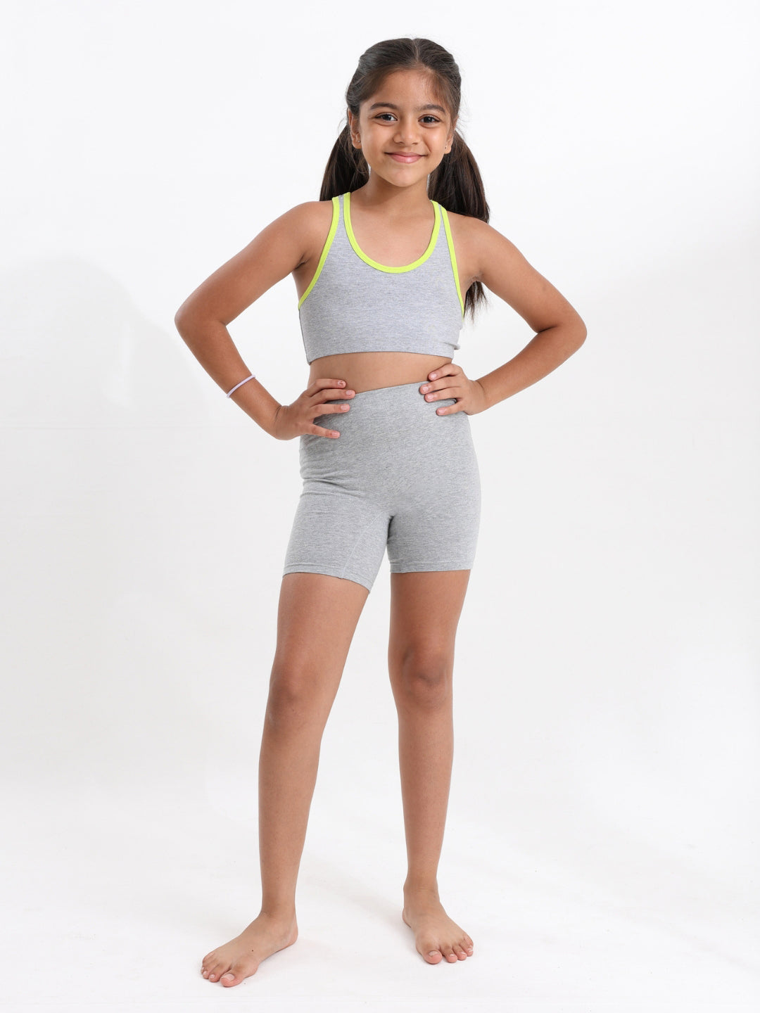 Girls Racer Back Trainer Bra with Innershorts combo set