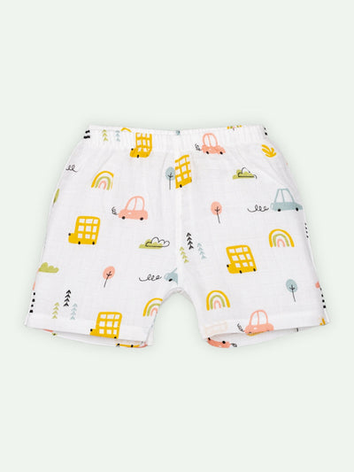 Babyclan Muslin Shorts - (Pack of 3)