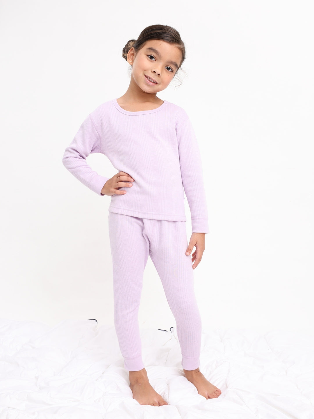 Kids Unisex Thermal Set - Purple