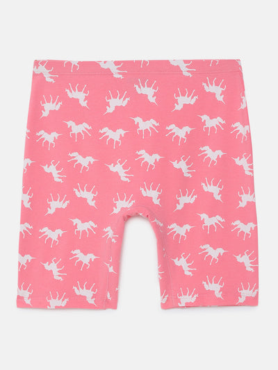 GIRLS INNERSHORTS, PINK AOP