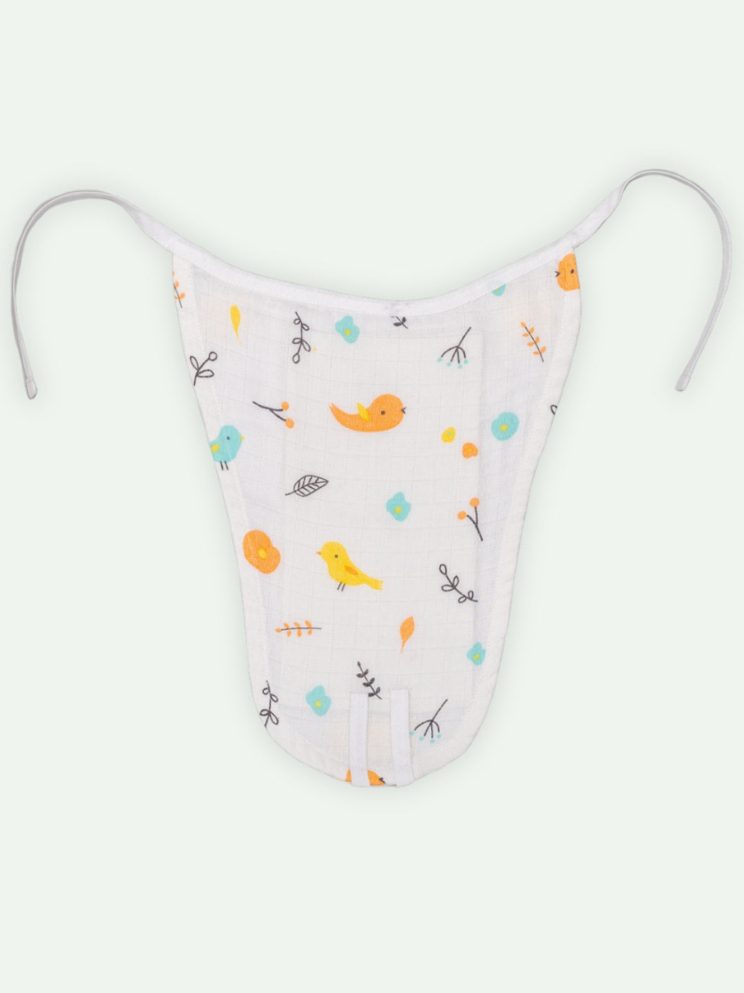 Babyclan Muslin Knotted Jabla Top & Nappy Set - Bird