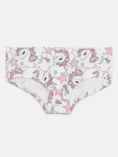 Mackly Girls Printed Cotton Hipster, Pack of 3