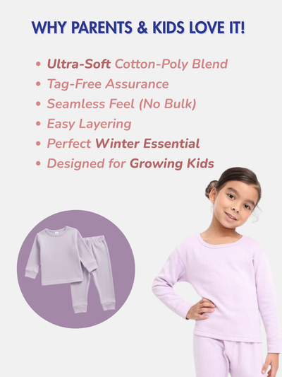 Kids Unisex Thermal Set - Grey