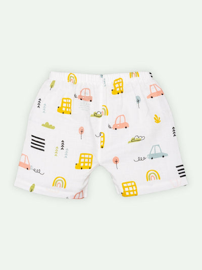 Babyclan Muslin Shorts - (Pack of 5)