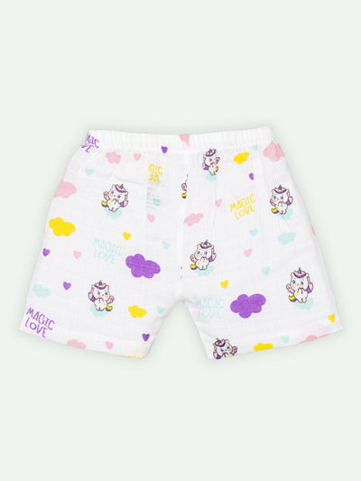 Babyclan Muslin Shorts - (Pack of 5)