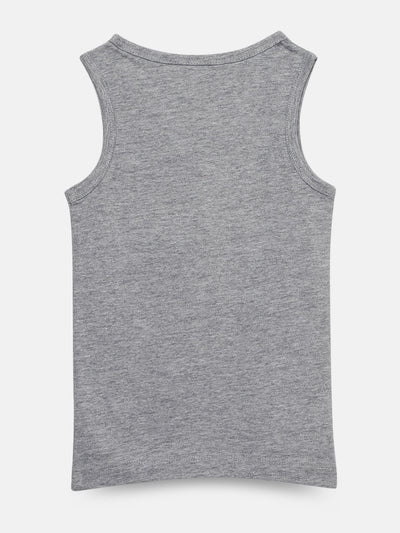 BOYS VEST, GREY MELLANGE